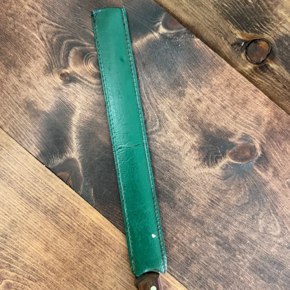 Flint Arrowhead USA Stainless Vanadium Slicer Knife 2495 Wood Handle with Sheath